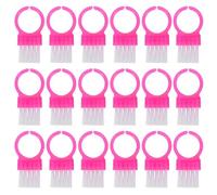 DECOMELODY 100pcs Nail Cleaning Brush Plastic Manicure Tools Heavy Duty Finger Nail Brush for Women Men Cleaning Scrubbing