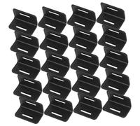 DECOMELODY 100pcs Plastic Corner Edge Protectors Cargo Load Guards Heavy-duty Strap Padding for Moving Transport Black Plastic Edge Guards for Flat Straps Up to Wide