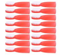 DECOMELODY 100pcs Prison Supplies Soft-bristled Finger Toothbrushes for Adults with Extra Soft Bristles Swallowing Prevention Design Portable Oral Cleaning Brush for Detention and Psychiatric