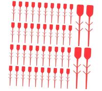 DECOMELODY 100pcs Red Fire Extinguisher Tamper Seals Self Locking Plastic Zip Ties for Safety Equipment Maintenance Tamper Security Pull Pins for Industrial and Commercial Use