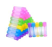 DECOMELODY 100pcs Refillable Lipstick Tubes with Caps DIY Lip Balm Containers for Body Balms Lotion Sticks Reusable Plastic Tubes for Crafting and Homemade Cosmetics