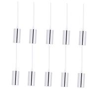 DECOMELODY 10pcs Alumite Fine Mist Spray Heads Replacement for Watering Bottles Silver Electrolytic Aluminum Nozzle Caps Suitable for Plant Care Home Cleaning and Air Spray