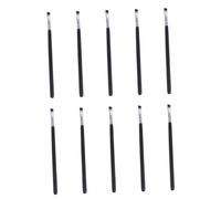 DECOMELODY 10Pcs Angled Eyebrow Brush Portable Cosmetic Tool Eyeliner Groom Kit Mini Brushes for Precise Makeup Application and Daily Use
