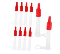 DECOMELODY 10pcs Caulk Nozzle Tips Set with Caps Abs Caulking Nozzles for Sealant Tube Sealing and Smoothing Multipurpose Applicators for Home Construction and Industrial Use