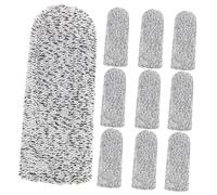 DECOMELODY 10Pcs Cut Resistant Finger Sleeves Thumb for Cooking Gardening and Wood Carving Anti-Cut Finger Cots for Food Preparation and Work Safety