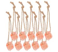 DECOMELODY 10pcs Deer Food Salt Block Mineral Chew Salt Lick with Ropes for Wildlife Feeding Hunting Habitat Support Outdoor Supplies