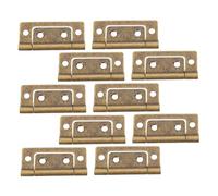 DECOMELODY 10pcs Duty Mother and Flush Door Hinges Thickened Iron Cabinet Hardware for Wardrobe Cupboard Compact Quiet Load-Bearing Furniture Hinges