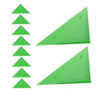 DECOMELODY 10pcs Football Table Edge Triangle Foosball Table Triangle Edge Anti-collision Bumper Green The Hips