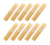 DECOMELODY 10pcs Handmade Eb Alto Saxophone Reeds Strength Beginner Saxophone Supplies Natural Material Replacement Sax Reeds for Extended Play