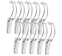 DECOMELODY 10pcs Heavy Duty Stainless Steel Toggle Latch Buckle Durable Spring Hasp for Tool Boxes Cabinets and Suitcases Vintage Style Hasps for Secure Closure