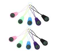 DECOMELODY 10pcs Mini Compass Portable Plastic Outdoor Navigation Tool with Lanyard for Hiking Camping Party Favors Lightweight Compact Pocket Compass