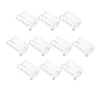 DECOMELODY 10PCS Mini Plastic Suitcase Favor Boxes with Secure Lock Clear Trolley Candy Storage Organizer for Wedding Birthday Travel-themed Party