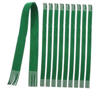 DECOMELODY 10pcs Mini Wine Bottle Scarves Decorative Mini Scarfs for Doll Accessories Soft Double Sided Flocked Green for Holiday Decor
