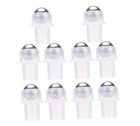 DECOMELODY 10pcs Pe Roller Balls for Essential Oil Bottles 16-thread Refillable Perfume Bottle Parts Accessories for Travel and Diy