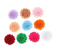 DECOMELODY 10pcs Pet Collar Flowers Lightweight Floral Charms for Dog Cat Puppy Grooming Accessories Photo Shoot Decoration