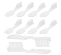 DECOMELODY 10Pcs Portable Toothbrush Large Handle Short Brush for Inmates Soft Non Irritating Design for Safe Oral Care Prisons and Rehabilitation Facilities
