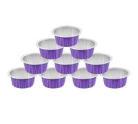 DECOMELODY 10pcs Purple Aluminium Foil Wax Bean Melting Bowls Nonstick Wax Warmer Pots for Hair Removal Face Underarm Nose Waxing Easy Clean Dishwasher Safe Containers