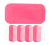 DECOMELODY 10pcs Reusable Silicone Eyelash Pads Soft Comfortable Lash Extension Holder Plates for Sensitive Skin Beauty Salon and Home Use Washable Lash Restoration Tools