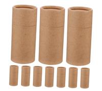 DECOMELODY 10pcs Round Kraft Paper Packaging Box for Essential Oils Tea Incense Craft Tubes