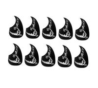 DECOMELODY 10pcs Self-adhesive Guitar Pickguard Stickers Drop Shape with Swallow Pattern for Acoustic Guitars Anti-scratch Lightweight Protective Guard
