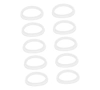 DECOMELODY 10pcs Silicone Bathtub Overflow Gasket Kit Sealing Rings for Push-type Pop-up Basin Drain Stoppers Easy to Install Bathroom and Kitchen Sink Drain Seal Replacement