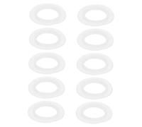 DECOMELODY 10pcs Silicone Sink Sealing Gaskets Fit Bathroom Kitchen Basin Drain Washer Rings for Bathtub Pop-up Strainer Replacement Easy Installation