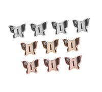 DECOMELODY 10pcs Silicone Watch Band Accessories Decorative Charms for Strap Zinc Alloy Rings in Rose Gold Gold Silver Easy to Attach and Match Any Color