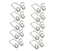 DECOMELODY 10Pcs Silver Trumpet Watergate Key Springs Replacement Easy to Install Draining Components for Trumpets Valve Springs for Professional Instrument Maintenance
