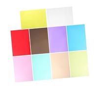 DECOMELODY 10pcs Transparent PVC Cellophane Multi-color Craft Wrapping Paper for DIY Decorations Clear Window Film Light Diffuser Film for Baskets