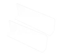 DECOMELODY 10pcs Transparent Shelf Dividers for Store Storage Racks Practical Classification Baffles for Supermarket and Convenience Store Commodity Organization Plastic Clapboards