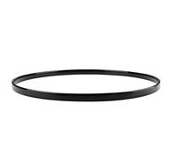 DECOMELODY 12-Inch Black Metal Drum Hoop Counterhoop Replacement for Bass and Snare Drums Instrument Spare Parts Suitable for Percussion Instruments and Set Accessories