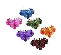 DECOMELODY 12 Pcs Large Octopus Jaw Clips for Women and No Slip Colorful Resin Hair Claws with Unique Teeth Design Acrylic Hair Accessories Styling and Decoration