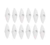 DECOMELODY 12 sets Cuttlefish Bone with Metal Holders for Small Pets Natural Calcium Chewing for Birds Hamsters Parrots and Reptiles Promotes Dental Health and Mental Stimulation