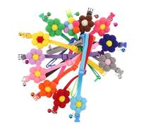 DECOMELODY 12pcs Adjustable Cat and Puppy Collars with Breakaway Bells Lightweight Flower Design Pet Neckwear for Small Dogs Kittens and Daily Wear Soft Breathable for Comfort and Freedom of