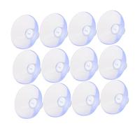 DECOMELODY 12pcs Clear PVC Suction Cup Hooks with Screw Nut Heavy Duty Transparent Pads for Glass Windows Bathrooms Tiles Secure Anti-Slip Holders for Home and Car Organization