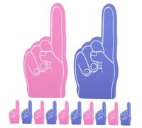 DECOMELODY 12pcs Giant Foam Fingers for Sports Events Cheering Noise Makers Party Favors EVA Foam Hand Props for Basketball Baseball Football Tennis Comfortable Reusable Celebration