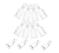 DECOMELODY 12pcs Glass Holy Water Bottles Refillable Decorative Religious Containers with Cross Design for Baptism Church Wedding Favors Catholic Communion Gifts