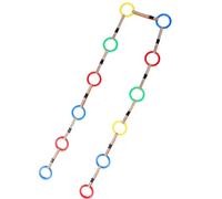 DECOMELODY 12pcs Leash Walking Rope with Quick Release Buckle Colorful Preschool Safety Hand Leash for Daycare Group Outdoor Use Anti-Lost Link for Teachers and Parents