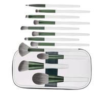 DECOMELODY 12pcs Makeup Brush Kit with Handles Soft Eye and Blush Brushes for Liquid and Powder Cosmetics Portable Bag Included Gift for Women and Professional Use