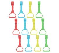DECOMELODY 12pcs Pull Up Rings for Playpen Nursery Cot Walking Assistance Exercise Handles for Standing Training Fitness Gymnastics for Early Development and Motor Skills