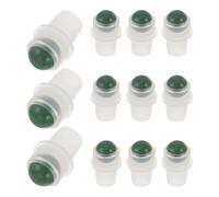 DECOMELODY 12pcs Rollerball Essential Oil Bottle Accessories Jade Stone Roller Balls Replacement Parts for Perfume Oil Roller Aromatherapy Skincare Bottles