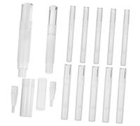 DECOMELODY 12pcs Transparent Empty Cuticle Oil Pens Nail Care Tubes with Brush Tips for Nail Nutrition Oil Lip Gloss Essential Storage