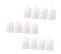 DECOMELODY 12pcs Travel Lotion Pouch Leakproof Frosted Storage Bags for Shampoo Shower Gel Cosmetics Portable and Reusable Travel Essentials for Easy Organization