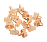 DECOMELODY 14pcs Handmade Mini Woven Storage Baskets with Handles Small Lightweight Wood Organiser for Candy Crafts Party Favors Rustic Farmhouse Portable