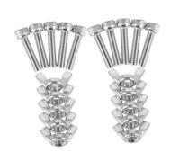 DECOMELODY 14pcs Metal Bat Pins Set with Bolts and Ceramic Wing Nuts for Pottery Wheel Head Replacement Portable Lightweight Pottery Tools Kit for Ceramic Craft Enthusiasts