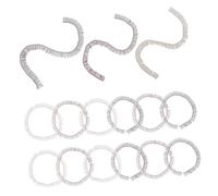 DECOMELODY 15pcs Doll Fake Eyelashes Strip Pack 0.8cm (black, Brown, Tea) for DIY Doll Supplies Craft Reborn False Lash Extension