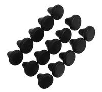 DECOMELODY 15pcs Silicone Hole Plugs with Slots Φ7.0 Tapered Non-Slip Oven Feet Pads Heat-Resistant Rubber Caps for Gas Stove Screw Covers and Furniture Dust Sealing