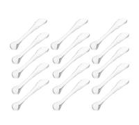 DECOMELODY 15pcs Transparent Acrylic Face Cream Spoons Multi-function Cosmetic Scoops for Skin Care Portable Massage and Eye Cream Applicator Tools for Home and Travel Use
