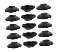 DECOMELODY 15pcs Trekking Pole Tip Baskets Removable Hiking Pole Baskets Gear for Hiking and Camping Trips for Backpacking Black