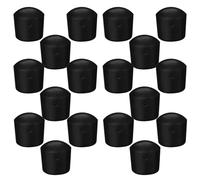 DECOMELODY 16pcs Foosball Table Rod End Caps Black Plastic Tip Caps Safety Post Covers for Replacement Parts Game Accessories Easy Installation and Hand Protection